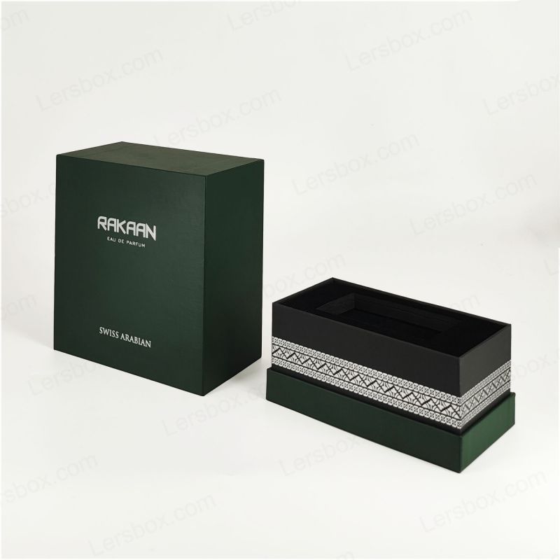 EVAトレイと剛性構造HP024を備えた排他的なゴールドフォイル香水パッケージ