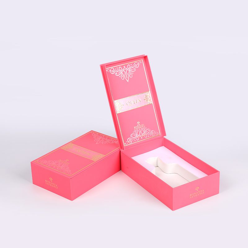 ゴールドホットスタンピング付きの純粋な砂漠の香水箱